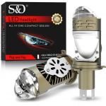 2 vnt. H4 LED dvigubo projektoriaus lę&scaron;io automobilio priekinio žibinto lemputės, motociklo Canbus 90W 60000LM auk&scaron;tos/žemos &scaron;viesos su Turbo Moto lempa LHD 6500K baltas H4/9003/HB2 Hi/Lo