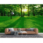 &Scaron;viežios gamtos tapetai Parko saulės &scaron;viesa Sienų tapetas Miegamasis Svetainė Nuimamas tapetas Dideli tapetai 200 cm(W) x 140 cm(H)