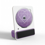 Ne&scaron;iojamas CD grotuvas Belaidis Bluetooth muzikos grotuvas Įkraunamas muzikos albumų CD DISC grotuvas Namų CD įrenginys su nuotolinio valdymo pultu violetinė
