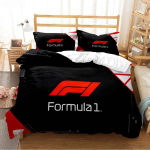 Formulė 1Patalynės komplektas FormulaAntklodės užvalkalas antklodė lenktynių entuziastui Patalynės komplektai Pagalvės užvalkalas Patalynės komplektas berniukams suaugusiems EU Single(135*200cm)3pcs