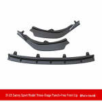 21-23 Toyota Camry kėbulo komplektas: Priekinis lūpas, Galiniai kampai, Vir&scaron;utinis spoileris, &Scaron;oninės apdailos