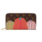 Louis Vuitton X Yayoi Kusama Zippy piniginė Spalvotas moliūgo monograma Moteri&scaron;ka piniginė Daugiaspalvė M82106 Shopping Bag Set(Basic Set+Shopping Bag)