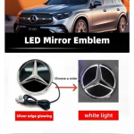 Automobilio grotelių ženklelis, 3D priekinis emblemos LED žibintai Mercedes Benz W205 W212 W213 W204 ML W166 CLA C117 W176 W177 E GLA GLC GLE V 2012-2019