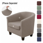Vienos spalvos kubo formos fotelio užvalkalas Elastingas Patvarus Armchair Slipcover Klubinio sofos užvalkalas su pagalvėlės užvalkalu Baldų užvalkalas gray
