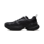 Li Ning Cushioning Abrasion Resistant Breathable Rebound Low top Casual Shoes Men's Black AGCV243-5 40 black