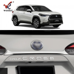 ABS chromo i&scaron;orinės galinės bagažinės dangčio apdailos juostelės dangtelis Toyota Corolla Cross - 2024 m. Automobilio priedai Electroplated silver