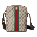 Gucci Ophidia maža rankinė per petį su auksine furnitūra, dengtas audinys, oda ir medvilnės lino drobė, vyri&scaron;kos rankinės 839103-FAEOF-9745 Basic Set (Bag+Dust Bag)