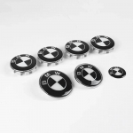 7 vnt. automobilio variklio dangčio priekinės ir galinės bagažinės emblema ženklelis BMW 50-mečio leidimui E36 E46 E53 E90 E60 E93 E87 G01 G20 X3 X5 F30 F20 82 74 56x4 45