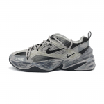 Nike M2K Cushioning Slip Resistant Abrasion Resistant Low top Chunky Sneakers Unisex Gray Black BV0074-001(Team292-2.0) 42