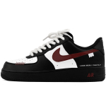 Nike Air Force 1 07 Sintetinės odos Atsparūs trinčiai Padidinantys auk&scaron;tį Žemi Skateboard batai Unisex Juodi Balti CW2288-001(Komanda1605-) 43
