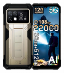 DOOGEE S200 MAX Mobilusis telefonas 36GB+512GB 6.72 Ekranas 108MP 22000mAh Android 15 auksas