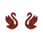 Swarovski gulbės įterptas papuo&scaron;imas Imituoto kri&scaron;tolo paauksuoti dirbtinio perlo auskarai Moteri&scaron;ki auskarai Raudoni 5677597 Box (Random Color)