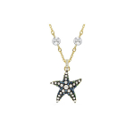 Swarovski Idyllia Jūrų žvaigždės pakabukas Imituotas kri&scaron;tolas Aukso spalvos Imituotos perlo vėrinys Unisex vėrinys 5684116 Box (Random Color)