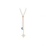 Swarovski Symbolica Y formos žvaigždės mėnulio snaigės tamsaus gradiento metalinis karoliai moterims 5494357 Box (Random Color)