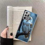Pelėda žiemą telefono dėklas, skirtas Samsung A17 A37 A57 A54 A14 A24 A34 A07 A04S A02S A12 A22 A32 A52S A16 A26 A36 A56 A72 Galaxy Note Samsung A34 white