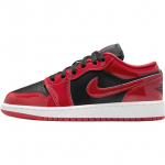 Jordan 1 Low top Children's Basketball Shoes Red Black Teenagers HV4396-006 37.5 black