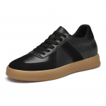 Nauji auk&scaron;tį didinantys batai vyrams 6 8 10cm Nematomi pakylantys sportiniai bateliai Balti odiniai Sportiniai Zapatillas De Hombre Didelis dydis 45 37 juoda