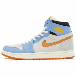 Air Jordan 1 High Zoom Comfort 2 Royal Pulse Alpha Orange Vyri&scaron;ki sportbačiai Mėlyni Sail &Scaron;viesiai sidabriniai DV1307-184 42