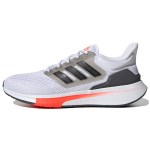 adidas EQ21 Run Balti Juodi Vyri&scaron;ki Sportbačiai Debesų Baltumo Pagrindinės Juodos Pilkos &Scaron;e&scaron;i H00511 gray