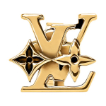 Louis Vuitton Monogramos Dizaino Auskarai Vyri&scaron;ki Auskarai Auksiniai M03830 Box+Shopping Bag