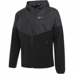 Nike Miler As M Nk Rpl Wntrzd su gobtuvu užtraukiama ilgomis rankovėmis striukė Vyri&scaron;kos striukės HV2670010 XL