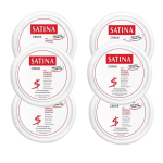 Satina (Vokietija) Maitinamasis veido ir kūno kremas jautriai odai 150 ml x 6 buteliukai white