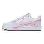 Nike Court Borough Gėlių kalba Lengvi, pralaidūs orui ir neslystantys žemi krep&scaron;inio bateliai Moteri&scaron;ki Rožiniai DO7446-101(Komanda1885-) 38.5