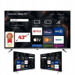 I&scaron;manusis televizorius 43 colių Coocaa 43R5G 43 4K UHD LED televizorius Juodas