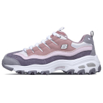 Skechers DLites Patogūs Universalūs Patvarūs Kvėpuojantys Žemi Laisvalaikio Batai Moteri&scaron;ki Kedai Rožiniai Pilki Balti 13141-PKPR 35.5