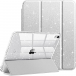 Dėl iPad 11-osios 12-osios A19 A16 dėklas 10-osios su pie&scaron;tuko laikikliu Funda iPad Air 11 13 M4 Pro 11 12.9 4 5 10.9 10.2 Smart Blizgantis dangtelis iPad Air 13 M4 2026 sidabras