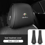 2 vnt. automobilio galvos atramos apsauga, kvėpuojantis sėdynės užvalkalas, skirtas Alfa Romeo Giulia Stelvio Giulietta 156 159 147 Mito Tonale Brera Disco Vo