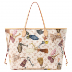 LOUIS VUITTON NEVERFULL Lininis dengtas drobės pirkinių krep&scaron;ys Didelis moteri&scaron;kas smėlio spalvos M29449 One Size 1