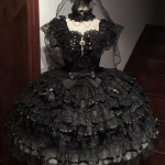 Cosplay Drabužiai Mergaitėms Dizainas Lolita Suknelė Saldus Nuotakos JSK Sijonas Vasara XS juoda