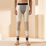 750 g vilnos Vyri&scaron;kos žieminės pėdkelnės apatiniai pliu&scaron;iniai antblauzdžiai vilnos pamu&scaron;alas termo kelnės elastingas tamprus pastorintas 2XL beige