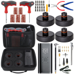 Kėlimo domkrato padėklo adapteris Tesla Model 3 Y S X avarinio pradūrimo padangų remonto įrankių rinkinys su oro kompresoriumi, siurbliu, pripūtėju 73pcs-Tools-rd
