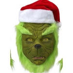 Naujas Kalėdų kostiumas Cosplay drabužiai Persirengti Kalėdų Senelis Keistas žalias plaukų monstras Grinčas Kostiumas vakarėliui/spektakliui XXXL green