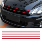 Priekinių gaubto grotelių lipdukai automobilio juostelių lipdukų apdaila, skirta VW Golf 6 7