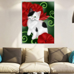 &bdquo;Pasidaryk pats&ldquo; 5D deimantų tapybos mozaikos animacinis filmas Mieli naminiai gyvūnai, rankų darbo deimantų kryžminio dygsnio rinkinys 20*30 cm