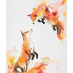 5d &bdquo;pasidaryk pats&ldquo; deimantinis paveikslas &bdquo;Fox Diamond&ldquo; siuvinėjimas Viso apvalaus gręžimo deimantinis mozaikinis siuvinėjimas kryželiu 20X30CM