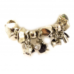 Les Tr&eacute;sors De Lily [C5559] - Bracelet Cr&eacute;ateur 'O Sole Mio' Noir Argent&eacute; juoda