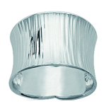 Bague Argent 'Jurassic' argent&eacute; - 20 mm