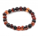 Les Tr&eacute;sors De Lily [K2851] - Bracelet cr&eacute;ateur 'Min&eacute;ralia' agate marron ruda