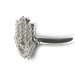 Bague Argent 'Fatma' blanc