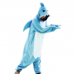 Žiemos suaugusiems gyvūnams Mike Duck Onesies Ryklys Katė Lapė Pižama Beždžionė Animaciniai Kostiumai Kombinezonai Kalėdiniai gobtuvai L