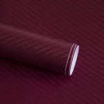 30 * 127 cm 3D anglies pluo&scaron;to automobilio / automatinio vinilo folijos plėvelės ritininio lipduko lipdukas, matinis Wine Red