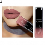 Ilgai i&scaron;liekantys skysti lūpų dažai matiniai drėkinamieji pažangūs lūpų blizgesiai moterims Sexy Beauty Cosmetic 2#