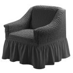 1 sėdynės europieti&scaron;ko stiliaus fotelio užvalkalas su sijonu i&scaron;temptu sofos užvalkalu, skirtas svetainei, elastingas sofos sofos užvalkalas 1seat（90-140CM）