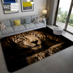 &Scaron;iaurės &scaron;alių prabangus gyvūnų juodas 3D kilimas Svetainės apdaila Namų žuvies leopardo ra&scaron;to kilimėlis miegamojo flanelinis kilimėlis vonios kambario grindys 120x180cm 1pcs