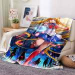 Sailor Moon Anime mados animacinių filmų monstras flanelinis pūkuotas vilnos i&scaron;metimo antklodė vaikams ir suaugusiems Dovana sofa Kelionės 150cm x 200cm