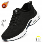 Žieminiai pliu&scaron;iniai darbo apsauginiai batai vyrams Vyri&scaron;ka avalynė Lengva darbo sportbačiai kvėpuojantys plieniniai pir&scaron;tai, nepramu&scaron;ami